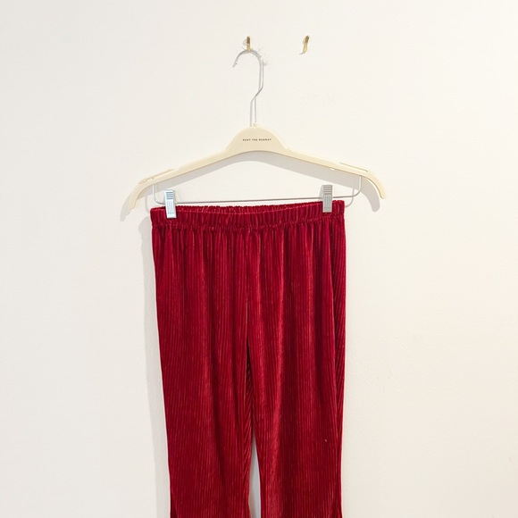 Velvet Ribbed Flare Pants - Picture 3 of 5